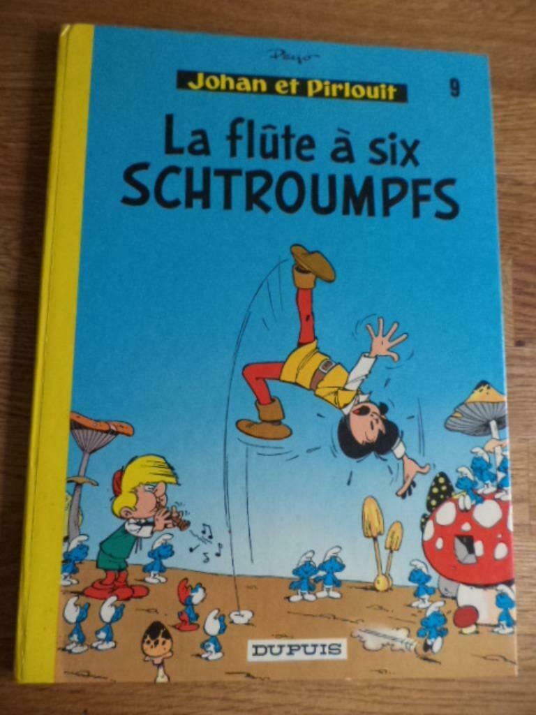 Johan et Pirlouit - La flûte à six schtroumpfs (dos rond), Livres, Une BD, Enlèvement ou Envoi, Utilisé