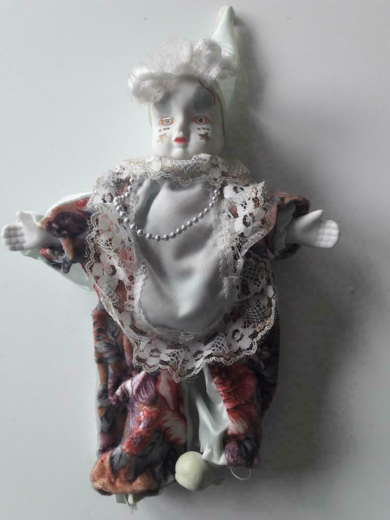 Poupée clown en porcelaine, Antiquités & Art, Enlèvement