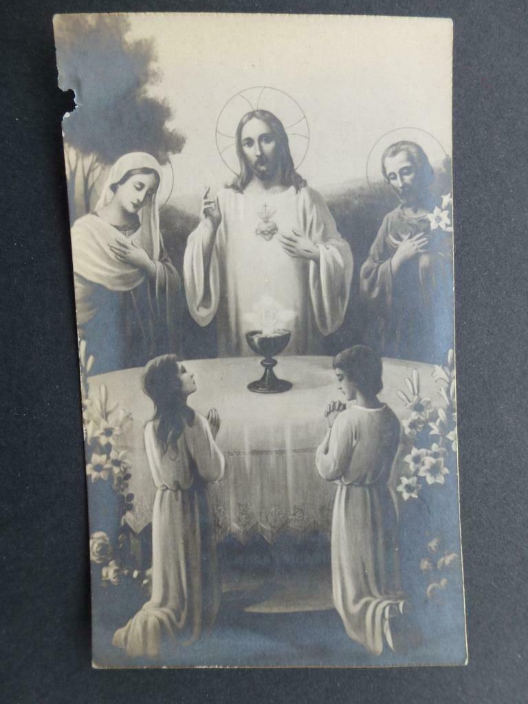 bidprentje Communion solennelle Louvain 1931 Simone Notez, Collections, Envoi, Image pieuse