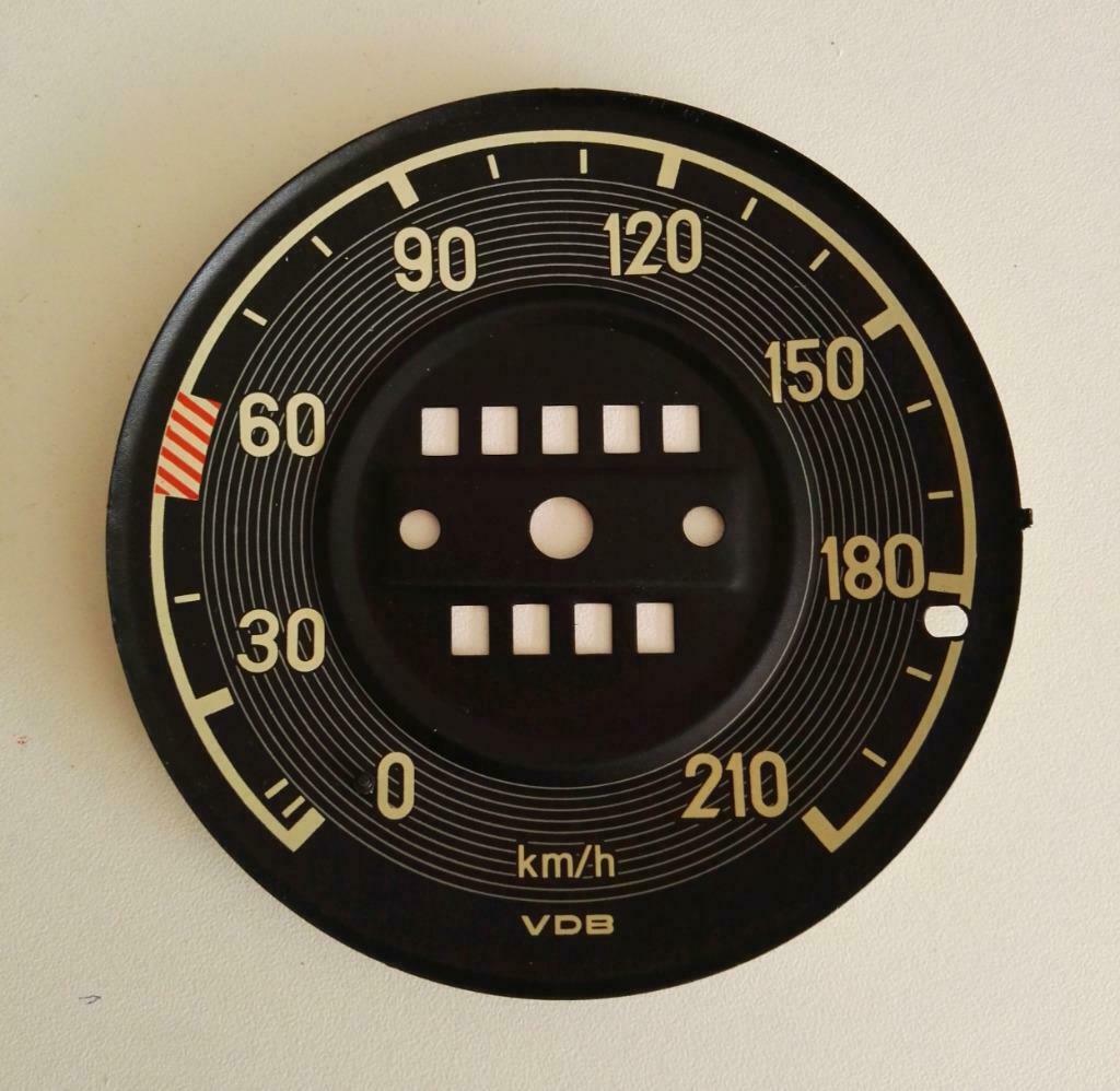 Fond – plaque km/h Compteur MB 111 conversion (210Km/h), Autos : Pièces & Accessoires, Enlèvement ou Envoi, Neuf, Mercedes-Benz