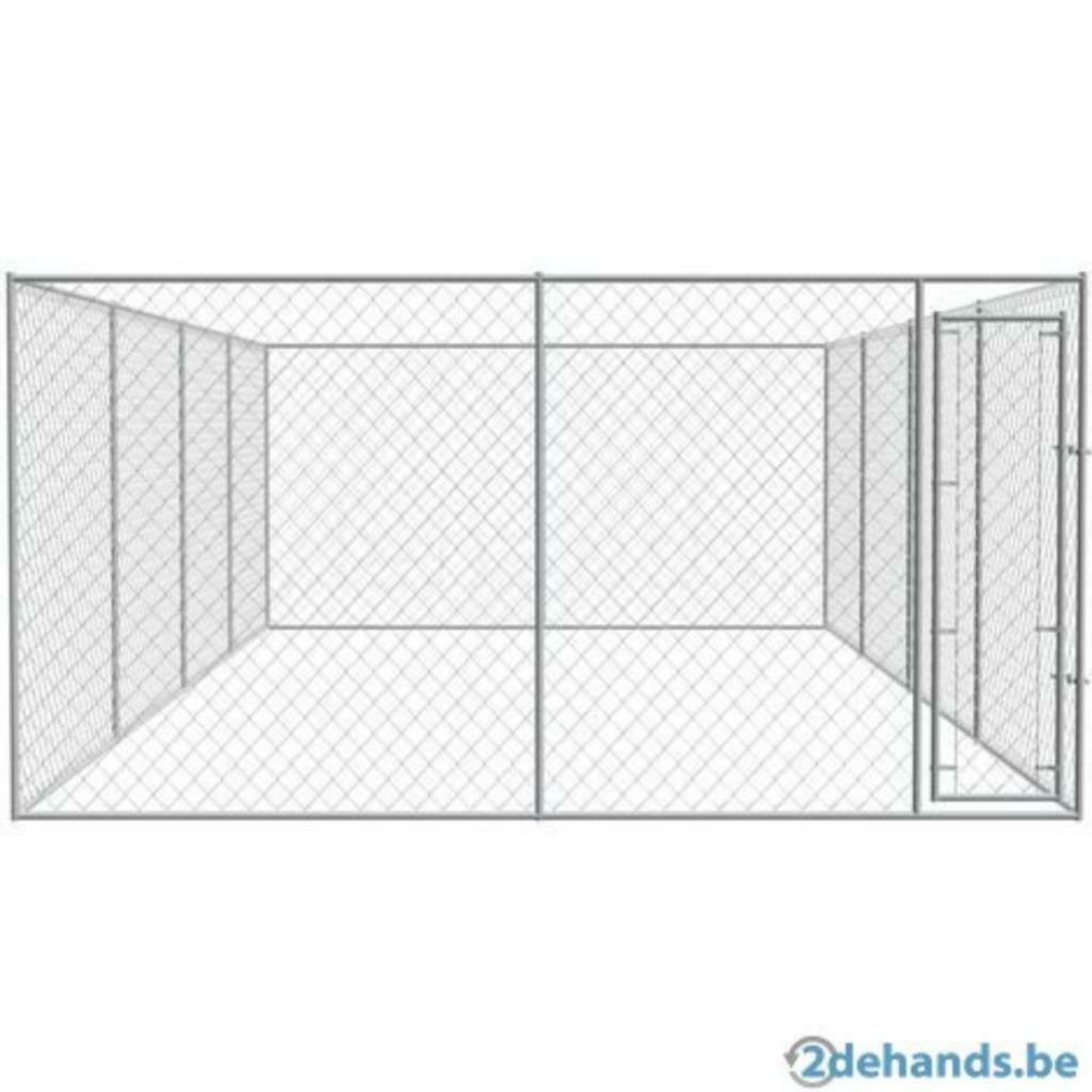 Chenil 8m x 4m = 32m² enclos chien XXL GALVA parc chien, Envoi, Neuf