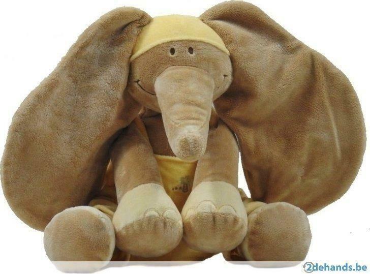 Zachte knuffel Noukies Doudou’s Olifant Archibald 30 cm., Kinderen en Baby's, Ophalen of Verzenden, Nieuw, Olifant