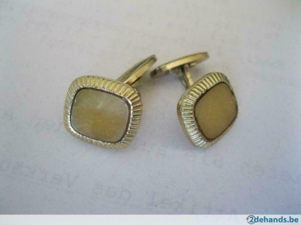 boutons de manchette vintage (4), Enlèvement ou Envoi, Utilisé