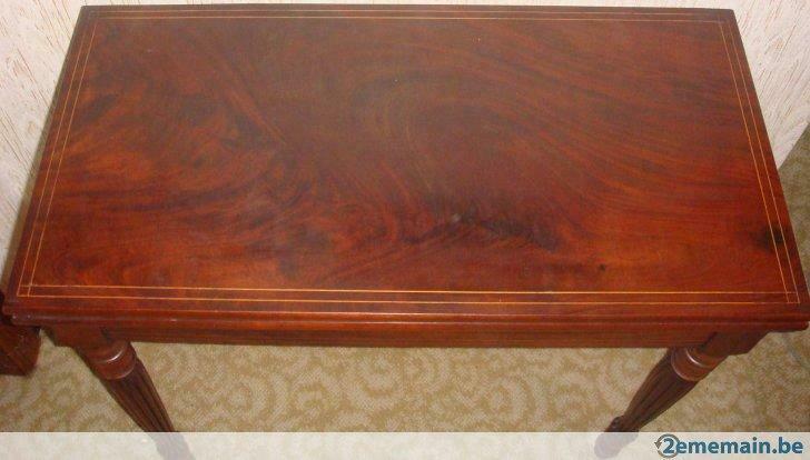 Table à jeux portefeuille en acajou - Époque Louis Philippe, Antiquités & Art, Enlèvement