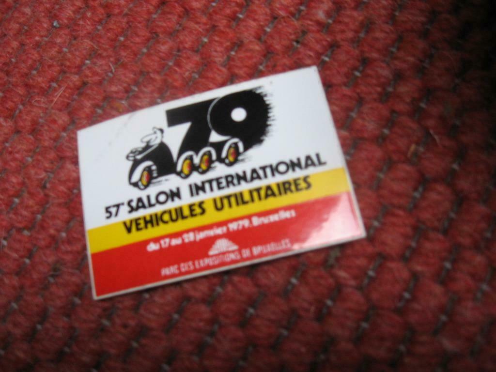 1979 sticker van de 57e internationale vakbeurs voor bedrijf, Ophalen of Verzenden, Nieuw, Overige typen