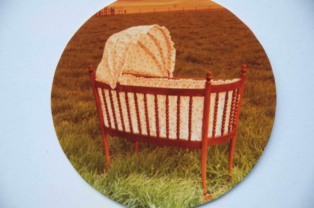 Oude houten wieg met garnituur 1940, Antiek en Kunst, Ophalen