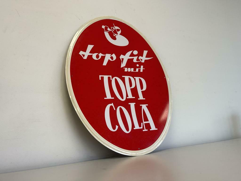 TOPP Cola oud reclamebord, Ophalen of Verzenden, Gebruikt, Reclamebord