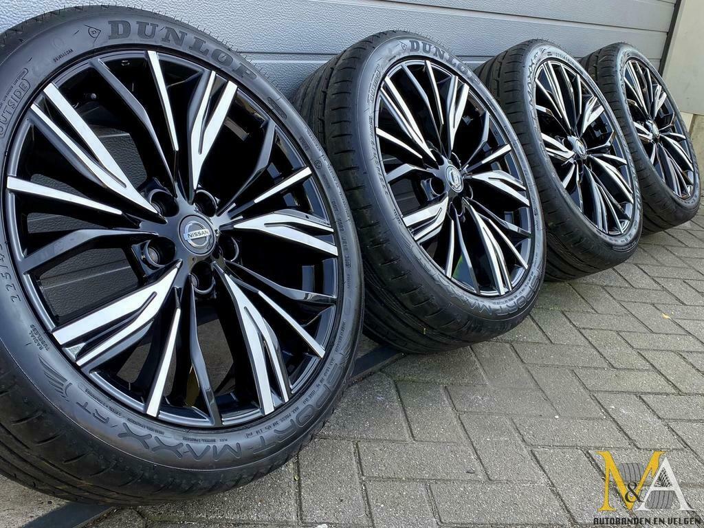 19 inch originele Nissan Qashqai velgen+ zomerbanden, Auto-onderdelen, Banden en Velgen, 19 inch, Gebruikt, Velg(en), Winterbanden