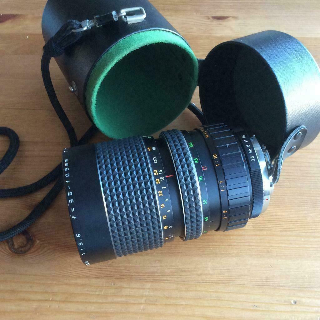 Makinon MC 35-105mm zoomlens, Ophalen, Gebruikt, Standaardlens, Zoom