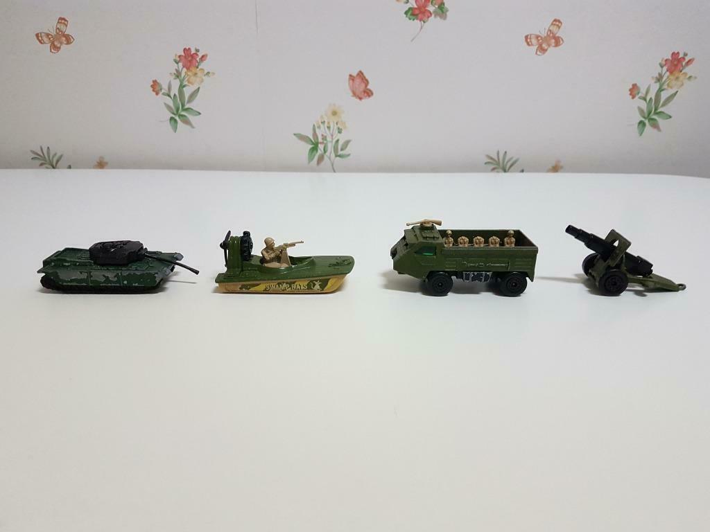 Lot vintage matchbox militaria, Ophalen of Verzenden, Gebruikt, Overige typen