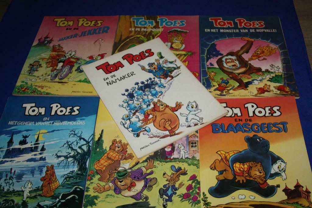 Lot 7 strips Tom Poes ( Marten Toonder ) 1e drukken, Boeken, Stripverhalen, Gelezen, Marten Toonder, Ophalen of Verzenden, Meerdere stripboeken