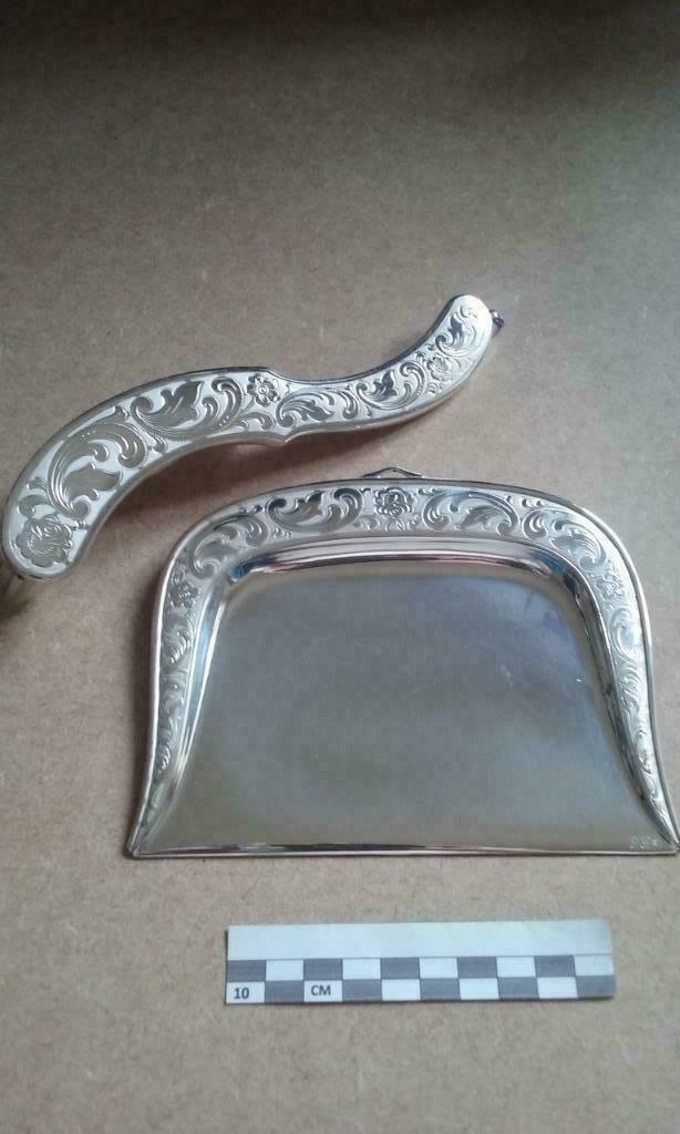 Ramasse-miettes de table complet avec sa brosse - Vintage., Enlèvement ou Envoi