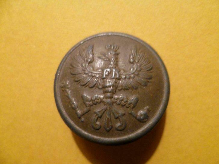 Deutsches Reich, Preussen, Pruisen, uniformknoop 1871-1918, Verzamelen, Verzenden
