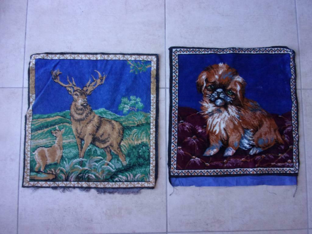 2 oude tapijten kussens, Ophalen of Verzenden