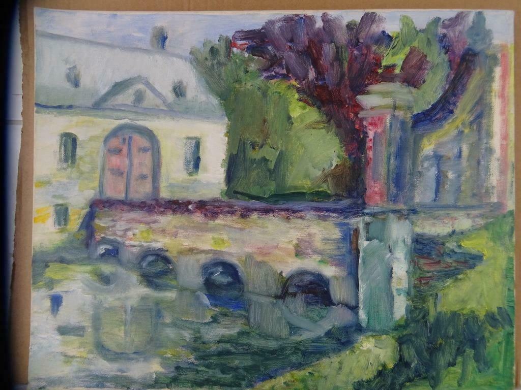 Schilderij Koetshuis Valkenburg 50x40 schilderij Valkenburg, Ophalen of Verzenden