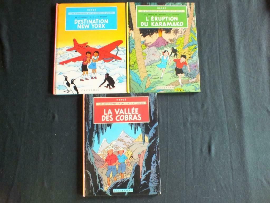 JO, ZETTE & JOCKO /4 ALBUMS/.      EDITIONS CASTERMAN, Série complète ou Série, Enlèvement ou Envoi, Utilisé, Hergé