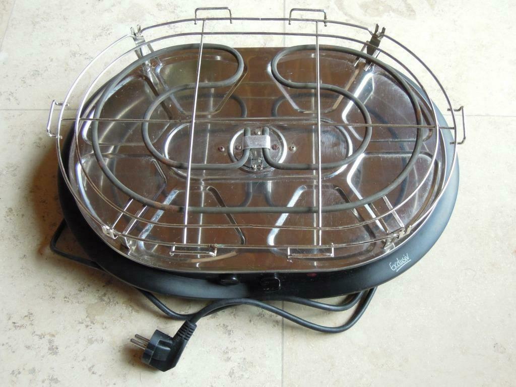 grill electrisch merk: exclusiv 1200 watt, Elektronische apparatuur, Ovens, Minder dan 45 cm, Gebruikt, Minder dan 45 cm, Vrijstaand