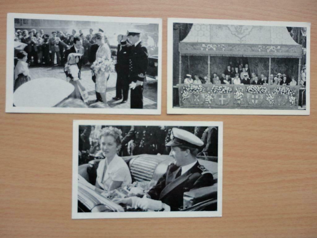 3 cartes photos du roi Albert 2 (Prince de Liège) + Paola, Collections, Enlèvement ou Envoi, Liège