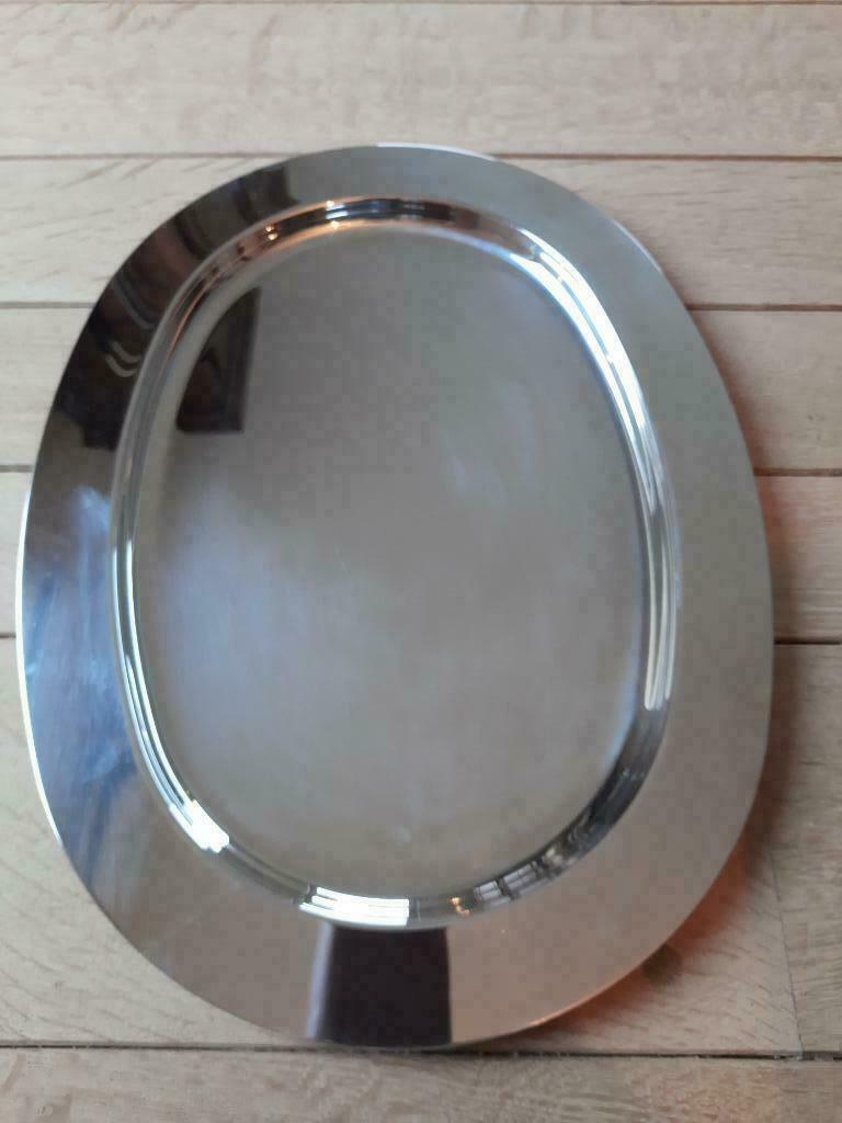 ovalen opdien / serveer schaal / schotel verzilverd, Enlèvement ou Envoi