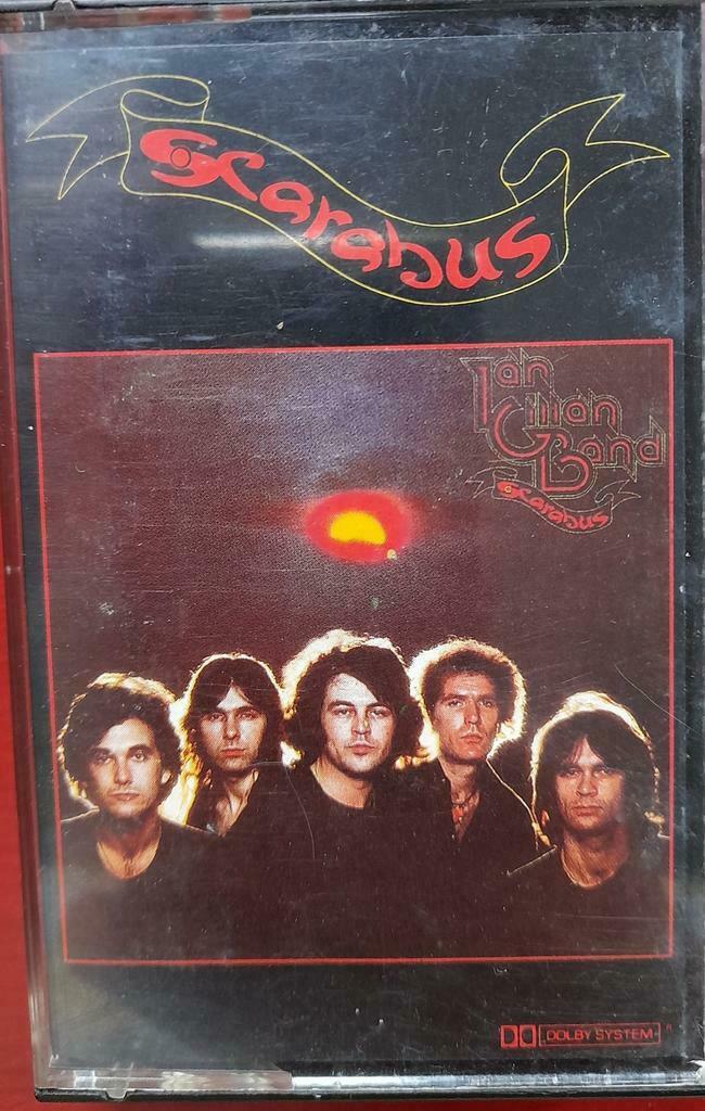 Cassette van IAN GILLAN BAND: Scarabus, Cd's en Dvd's, Cassettebandjes, 1 bandje, Ophalen of Verzenden, Origineel, Met bewaardoos, rek of koffer