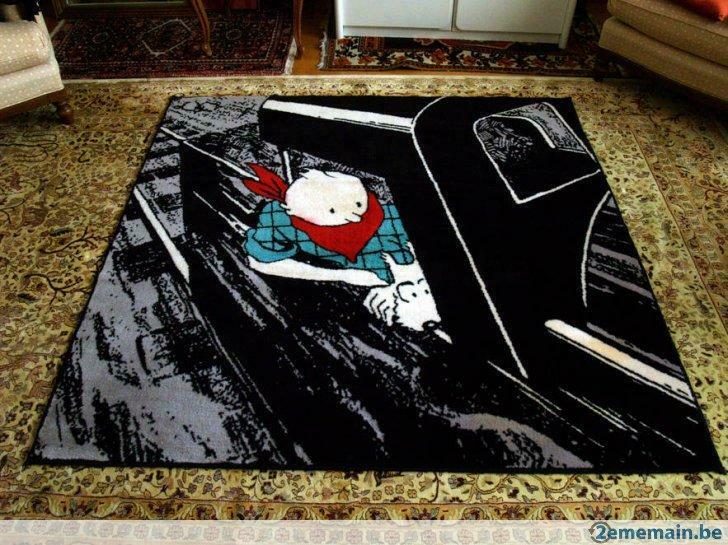 Tapis Axis, Tintin en Amérique dans la locomotive., Collections, Enlèvement ou Envoi, Tintin, Utilisé, Autres types