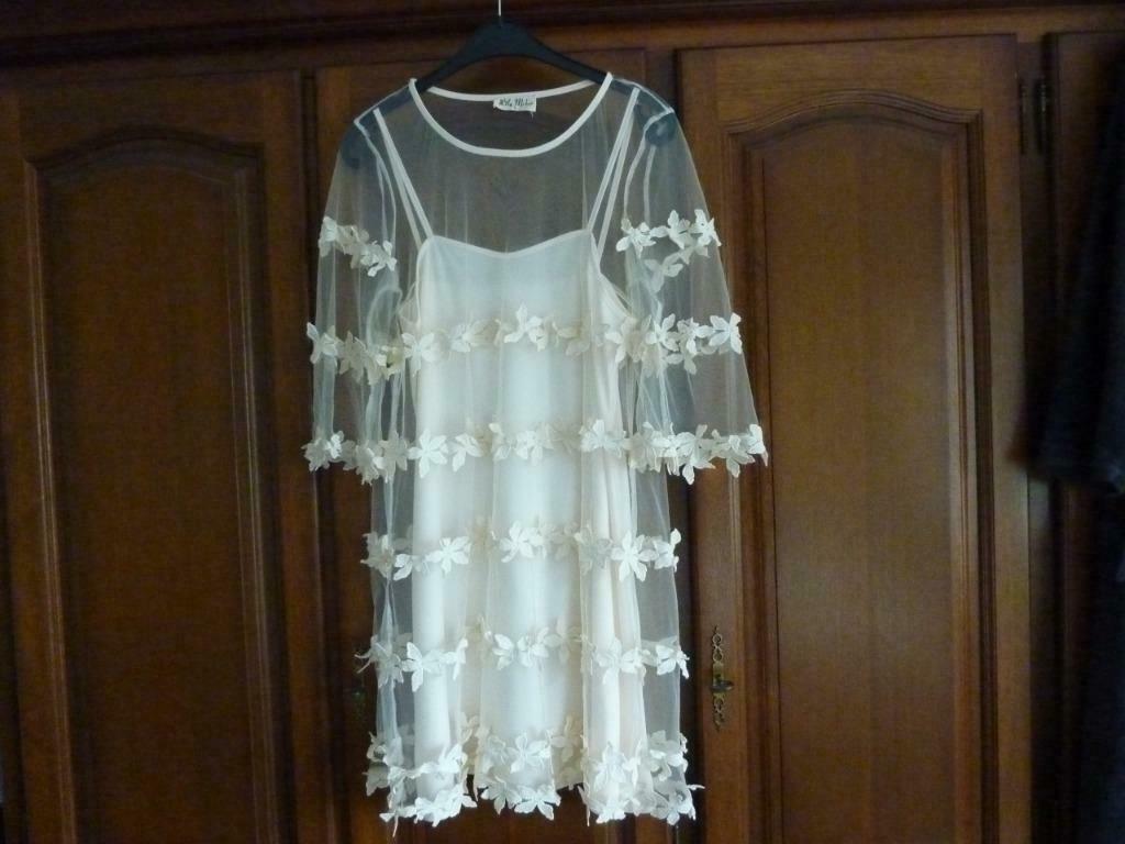 feestkledij/cocktailjurk, Kleding | Dames, Maat 38/40 (M), Beige, Nieuw, Cocktailjurk