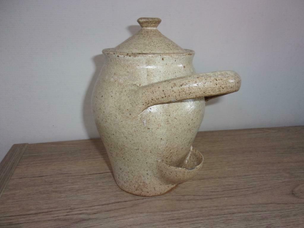 pot en grès fait main, Antiquités & Art, Antiquités | Céramique & Poterie, Enlèvement ou Envoi