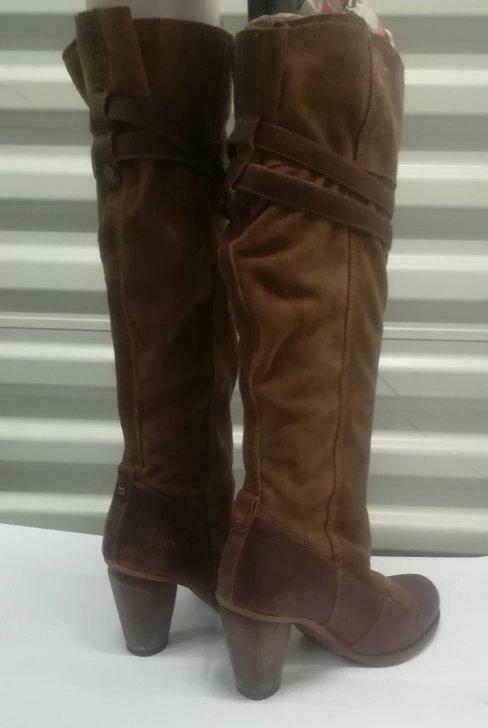 563A* TIMBERLAND jolies bottes brunes cuir (36), Kleding | Dames, Schoenen, Nieuw, Hoge laarzen, Bruin