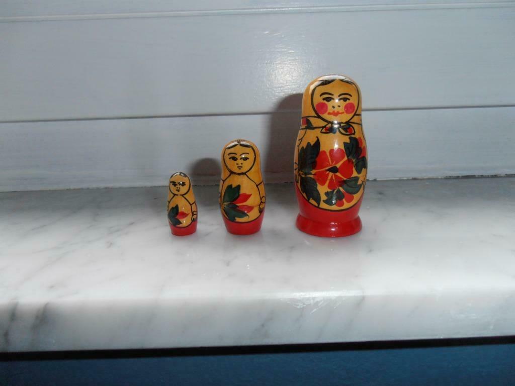 Poupées gigognes russes – Matriochka traditionnelles en bois, Collections, Enlèvement ou Envoi, Utilisé, Poupée