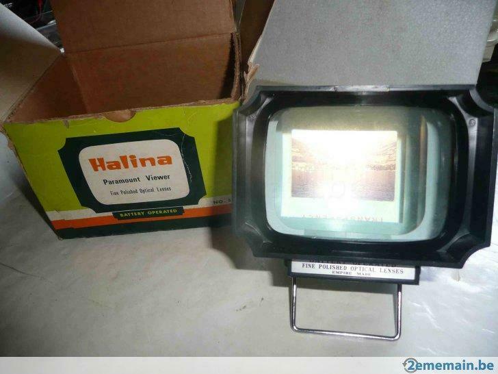 visionneuse à lampe  pour dias ( HALINA), Enlèvement ou Envoi, Utilisé