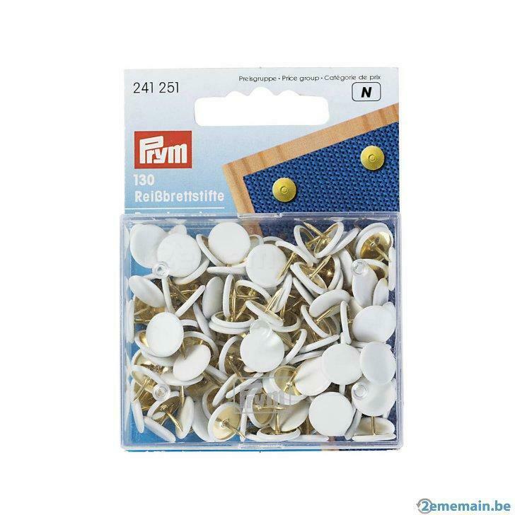 Push pins met doppen wit 130 stuks Prym 241 251, Ophalen of Verzenden, Nieuw