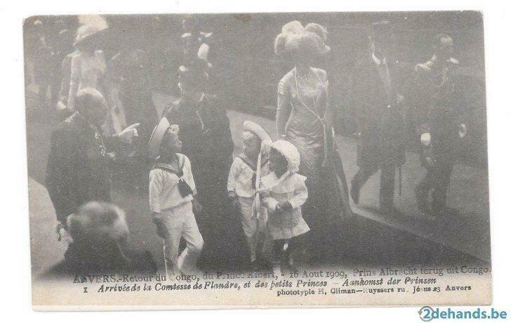 prins Albrecht terug uit congo aankomst der prinsen, Ophalen of Verzenden