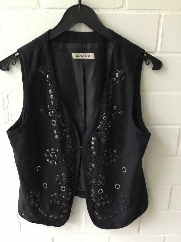 Mouwloos vestje SILVER STAR, Maat 38/40 (M), Zwart, Ophalen of Verzenden, Zo goed als nieuw