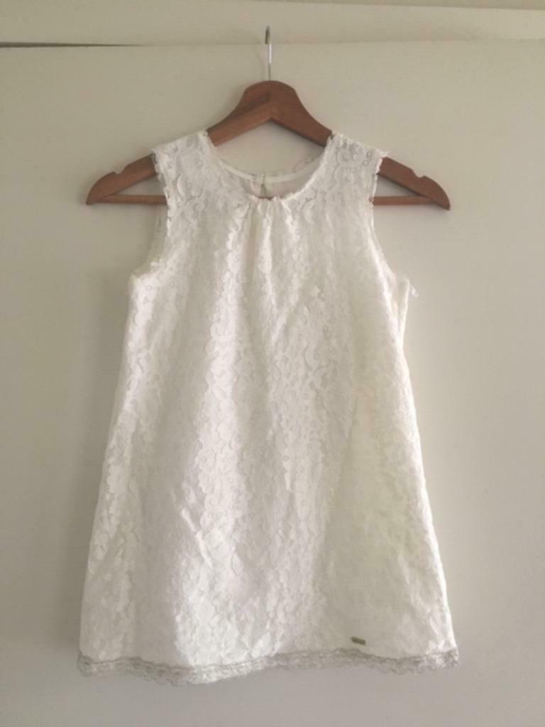 communie collectie katoenen jurkje van blue bay mt 128, Enlèvement ou Envoi, Utilisé, Fille, Robe ou Jupe