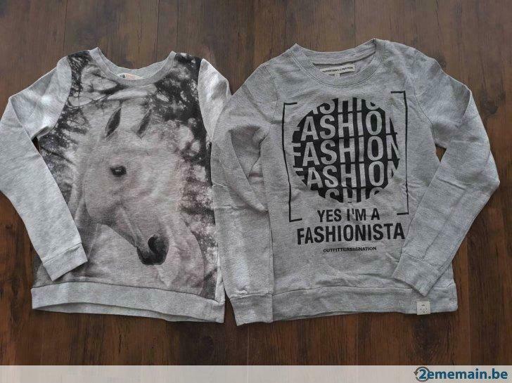 2 sweat 10 ans, Enfants & Bébés, Enlèvement ou Envoi, Utilisé, Fille, Pull ou Veste