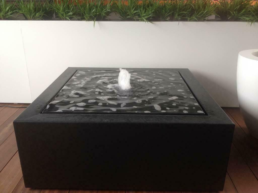 vierkante watertafel aluminium / elke ral-kleur /ook op maat, Tuin en Terras, Verzenden, Nieuw, Aluminium, Fontein