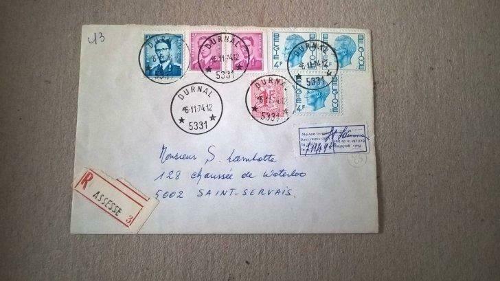 Recommandé Agence Postale., Envoi, Affranchi