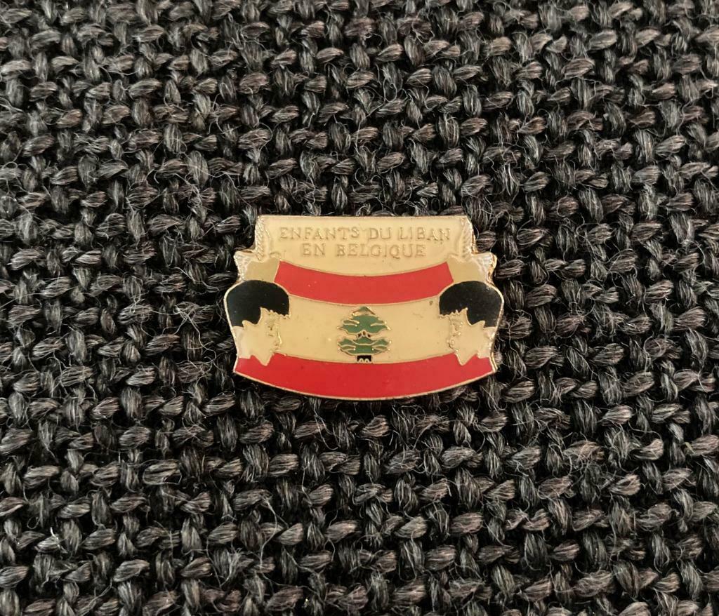 PIN - ENFANTS DU LIBAN EN BELGIQUE - LIBANON, Collections, Envoi, Utilisé, Autres sujets/thèmes, Insigne ou Pin's