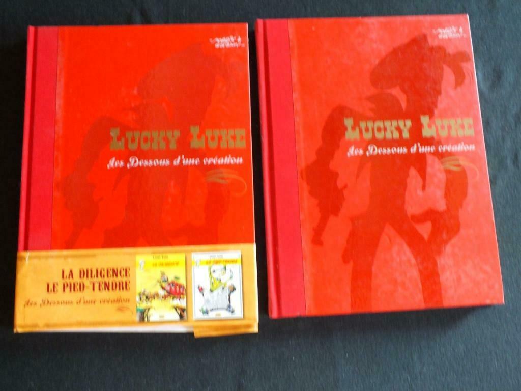 LUCKY LUKE (Les Dessous d'une Création) (4 ALBUMS).       ED, Plusieurs BD, Enlèvement ou Envoi, Comme neuf, Morris
