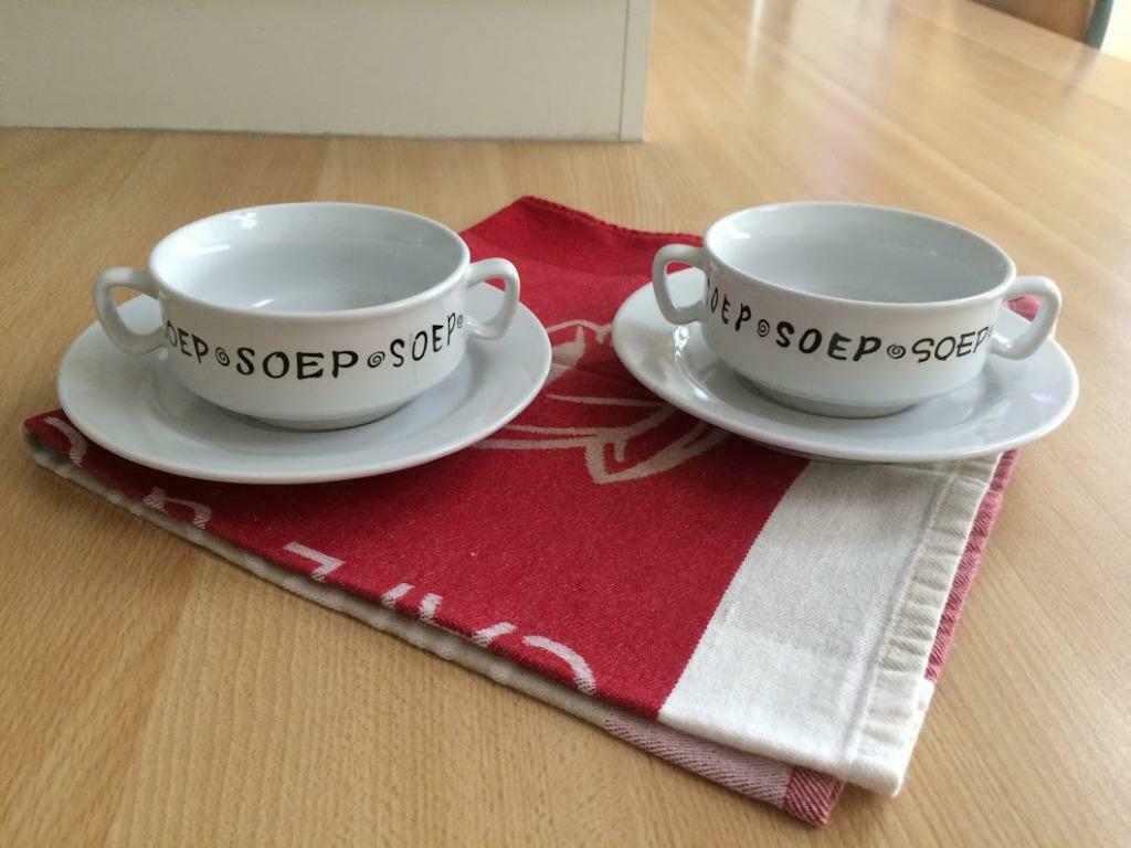 Soepkommen, Ophalen of Verzenden, Gebruikt, Kop(pen) en/of Schotel(s)