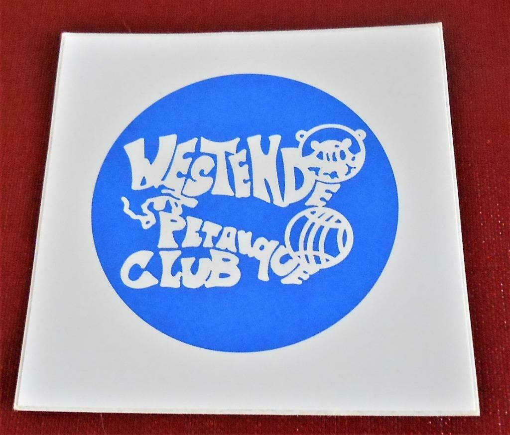 autocollant - Westende pétanque club, Enlèvement ou Envoi, Neuf, Autres types