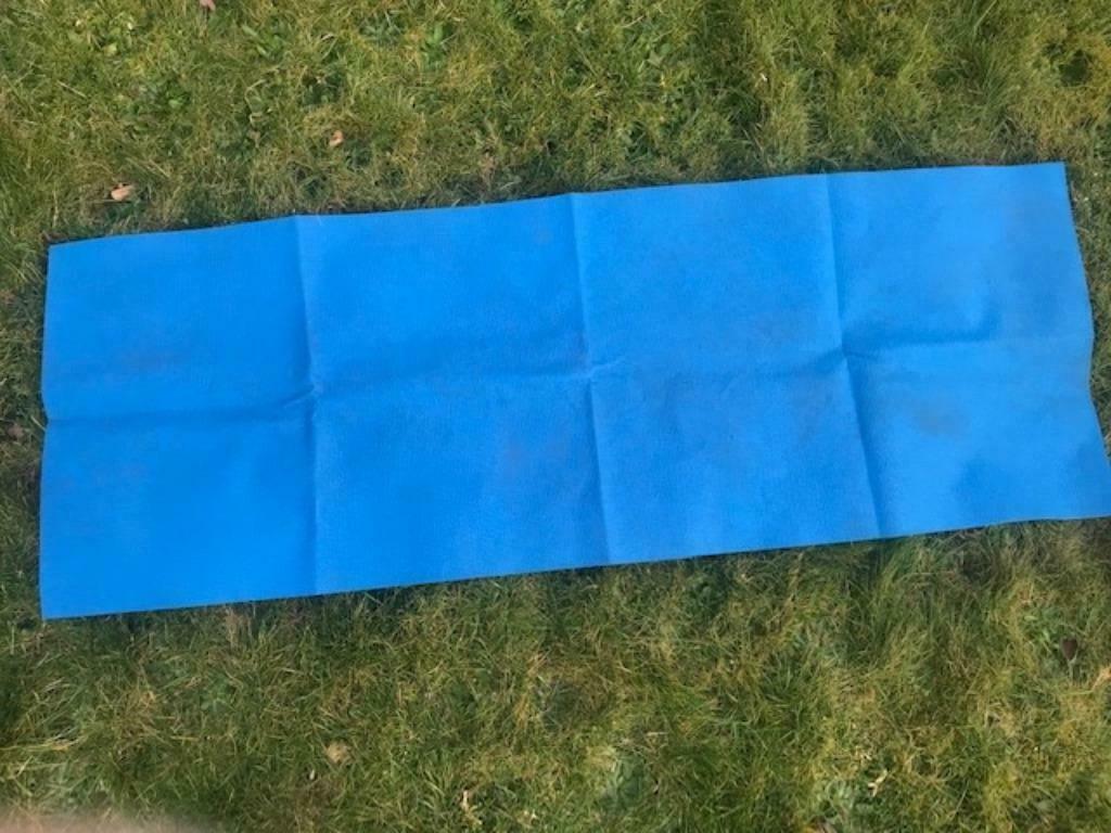 Blauw foam yoga-/fitness matje - 170cmx60cm (zn4910), Sports & Fitness, Équipement de fitness, Enlèvement ou Envoi, Comme neuf