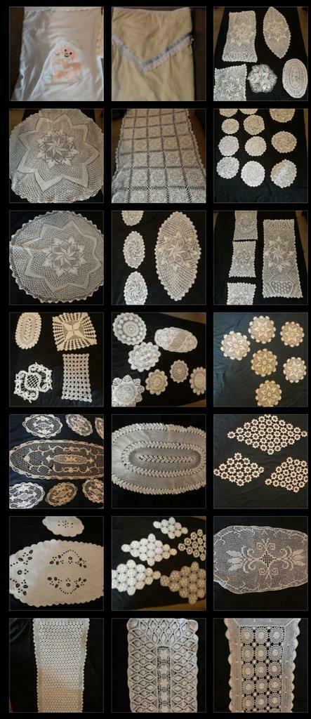 Lots de brocante avec dentelle fait à la main 160 €, Divers, Lots de brocante, Enlèvement, Comme neuf