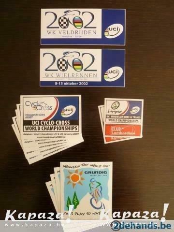 Collectie stickers van UCI Wereldkampioenschappen, Vélos & Vélomoteurs, Accessoires vélo | Autres Accessoires de vélo, Neuf, Enlèvement ou Envoi