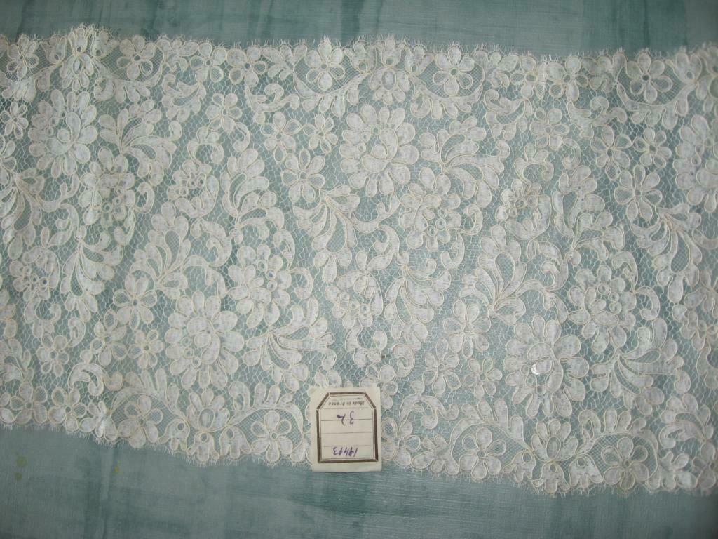 witte kanten stof, Hobby en Vrije tijd, Stoffen en Lappen, Wit, Ophalen of Verzenden, Kant, Minder dan 30 cm