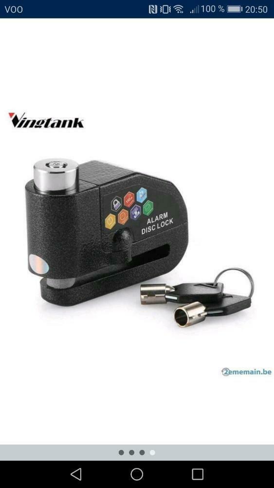 Bloque disque moto alarme, Enlèvement