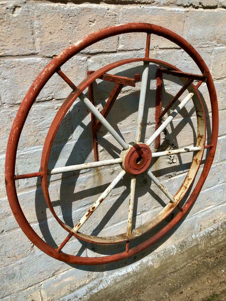 Oud zwaar ijzeren scheepsroer, Verzamelen, Ophalen, Gebruikt