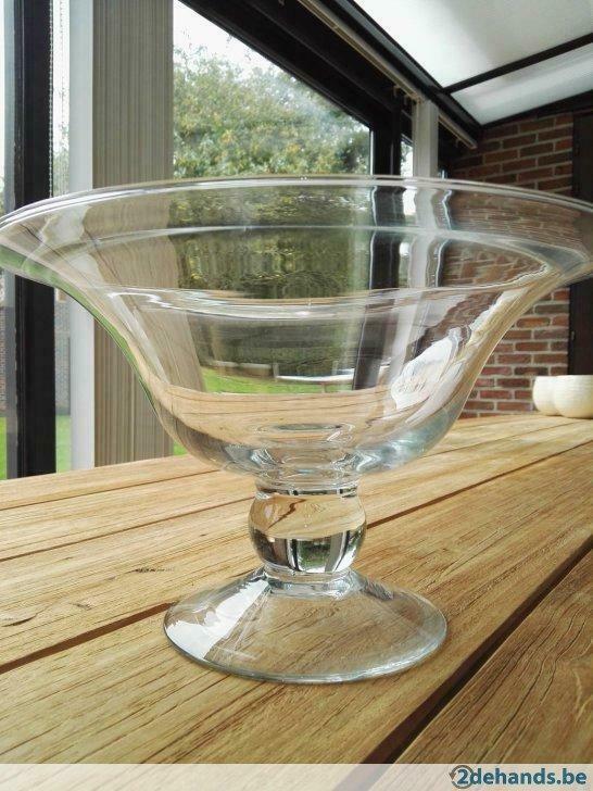 Landelijke kandelaar - Cottage style stolp in glas, Huis en Inrichting, Woonaccessoires | Kandelaars en Kaarsen, Gebruikt