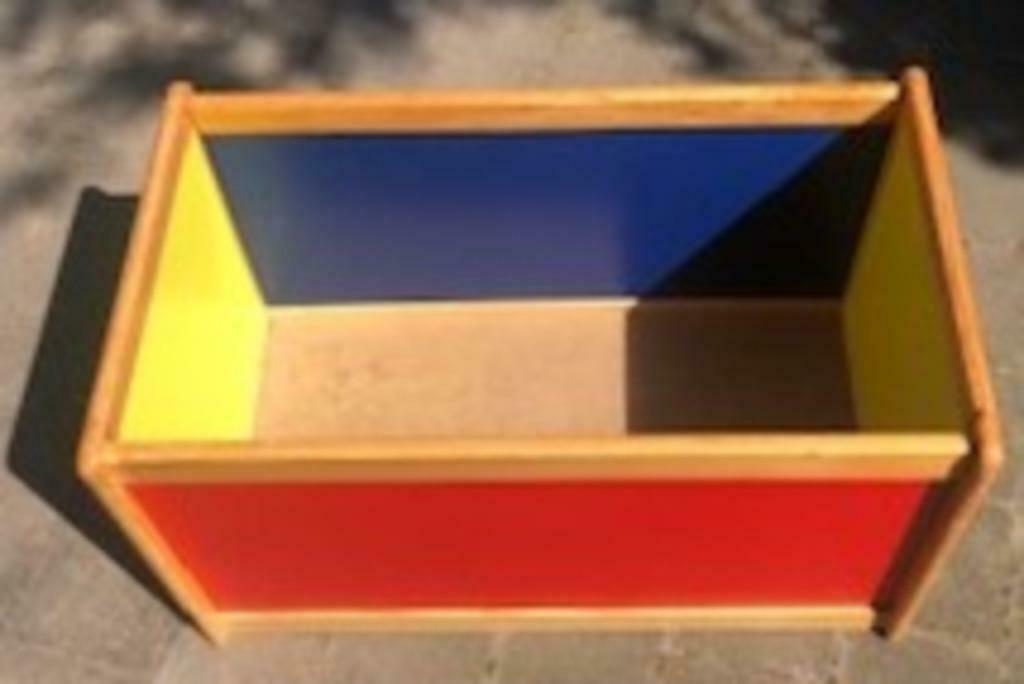 Bac de rangement coloré en bois pour enfant, Enlèvement, Utilisé, Autres types