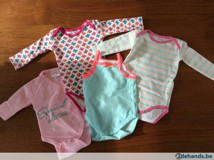Body’s M50/56, Kinderen en Baby's, Gebruikt, Meisje, Nacht- of Onderkleding
